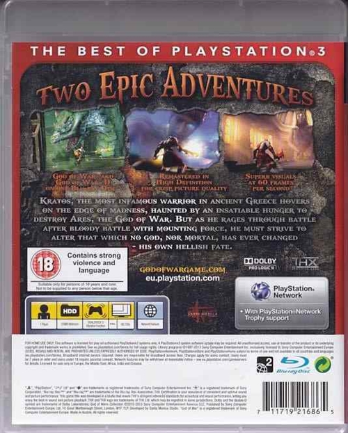 God of War Collection - Essentials - PS3 (B Grade) (Genbrug)